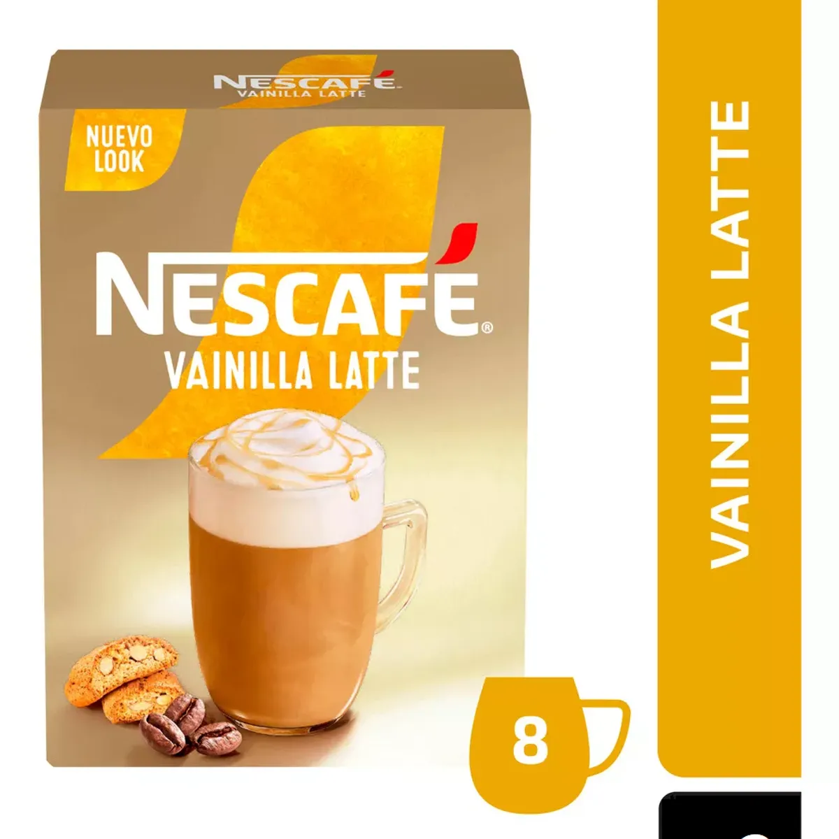 NESTLE - Café Nescafé Vainilla Latte 8x18,5Gr X 6 Cajas