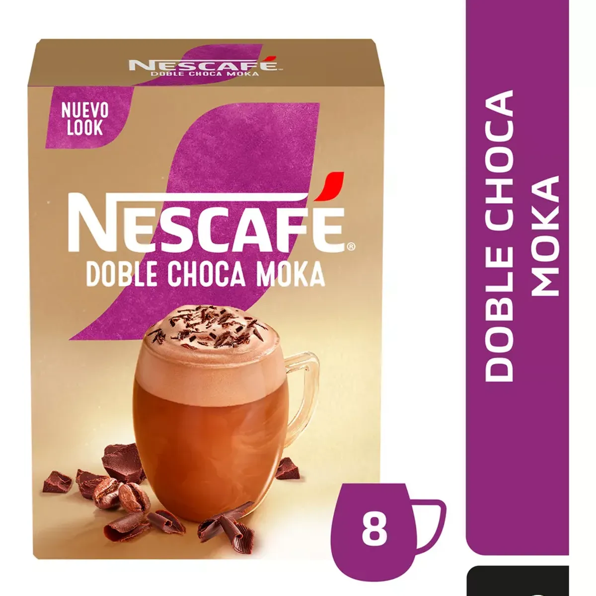 NESTLE - Café Nescafé Doble Choca Moka 8x23Gr X6 Cajas