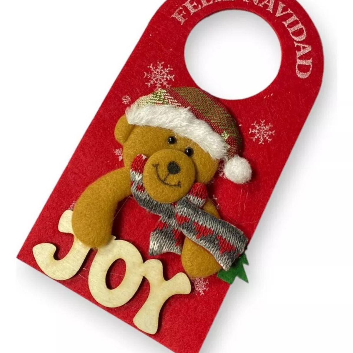 EOLAND - X4 Adornos Navideños Para Puertas Colgador Puerta De Navidad