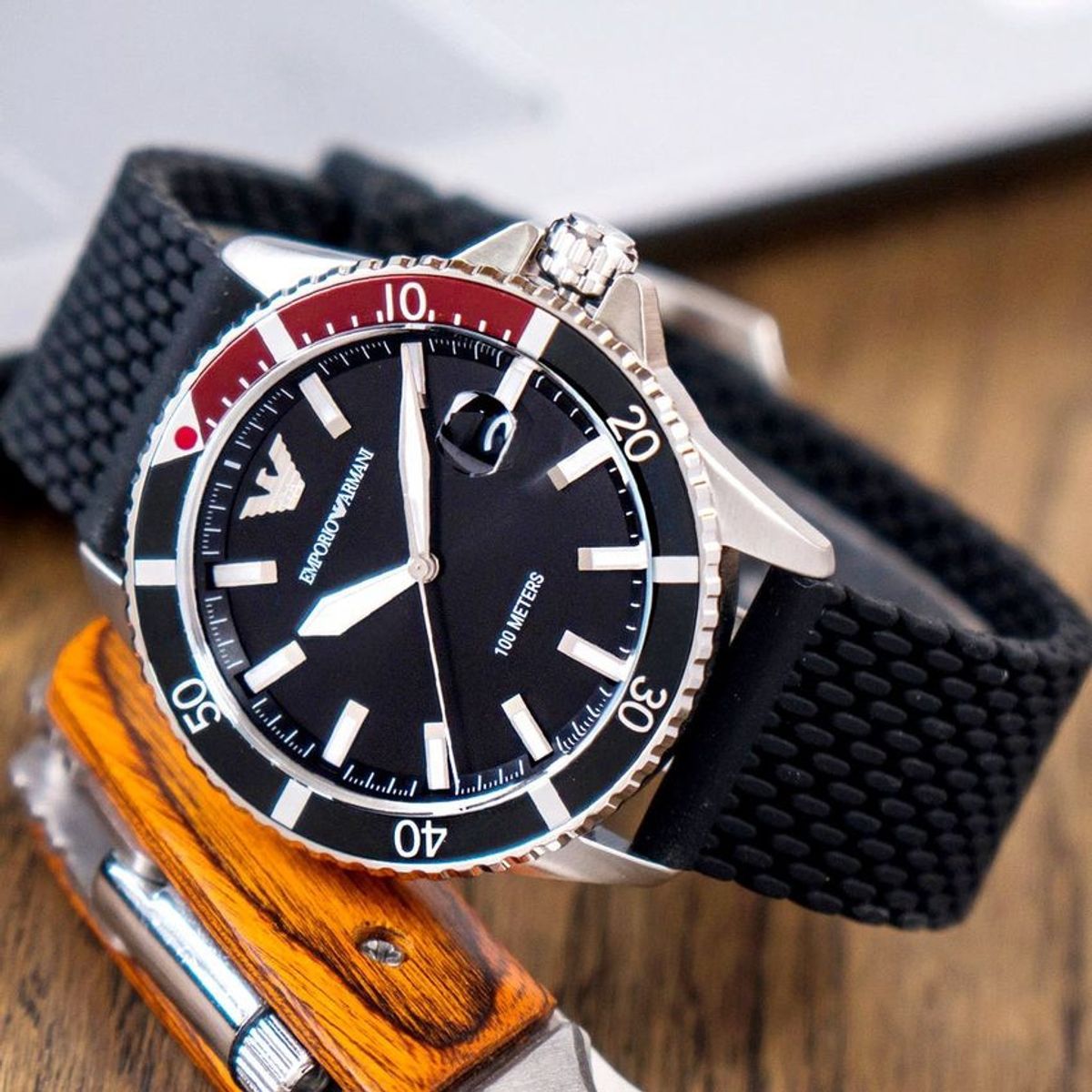 EMPORIO ARMANI - Reloj Emporio Armani Diver AR11341 Negro