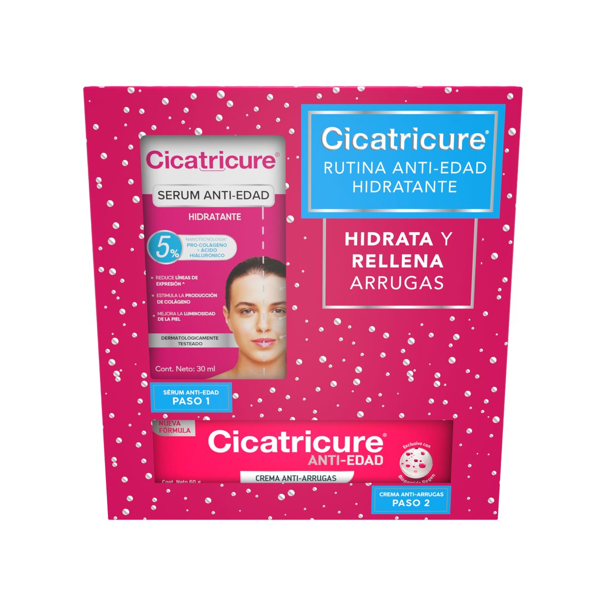 CICATRICURE - Pack Cicatricure Serum Anti Edad + Crema 30G