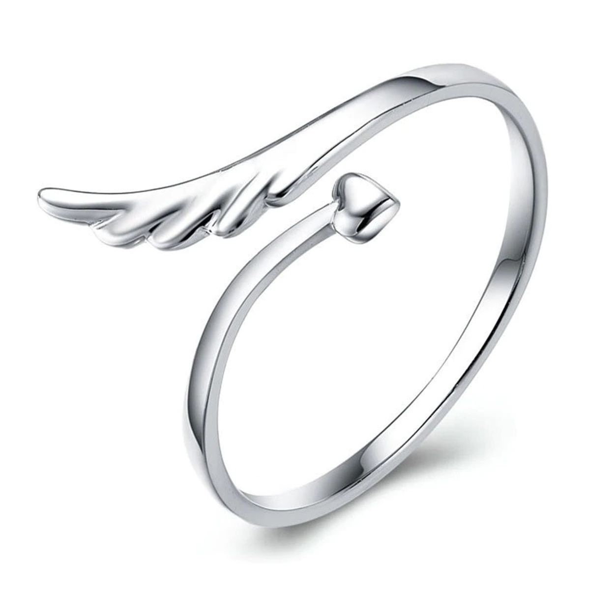 TODOJOYAS - Anillo Ala Plateado Ajustable