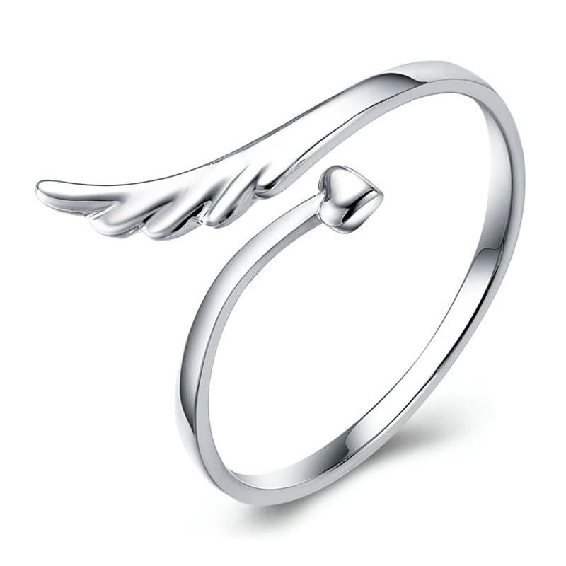 TODOJOYAS - Anillo Ala Plateado Ajustable