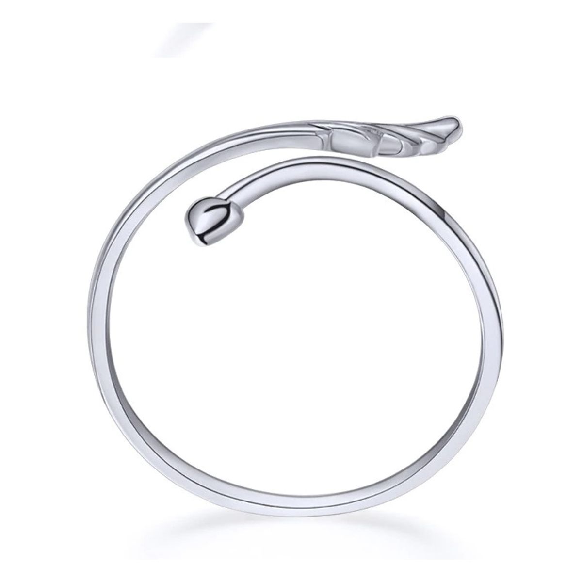 TODOJOYAS - Anillo Ala Plateado Ajustable