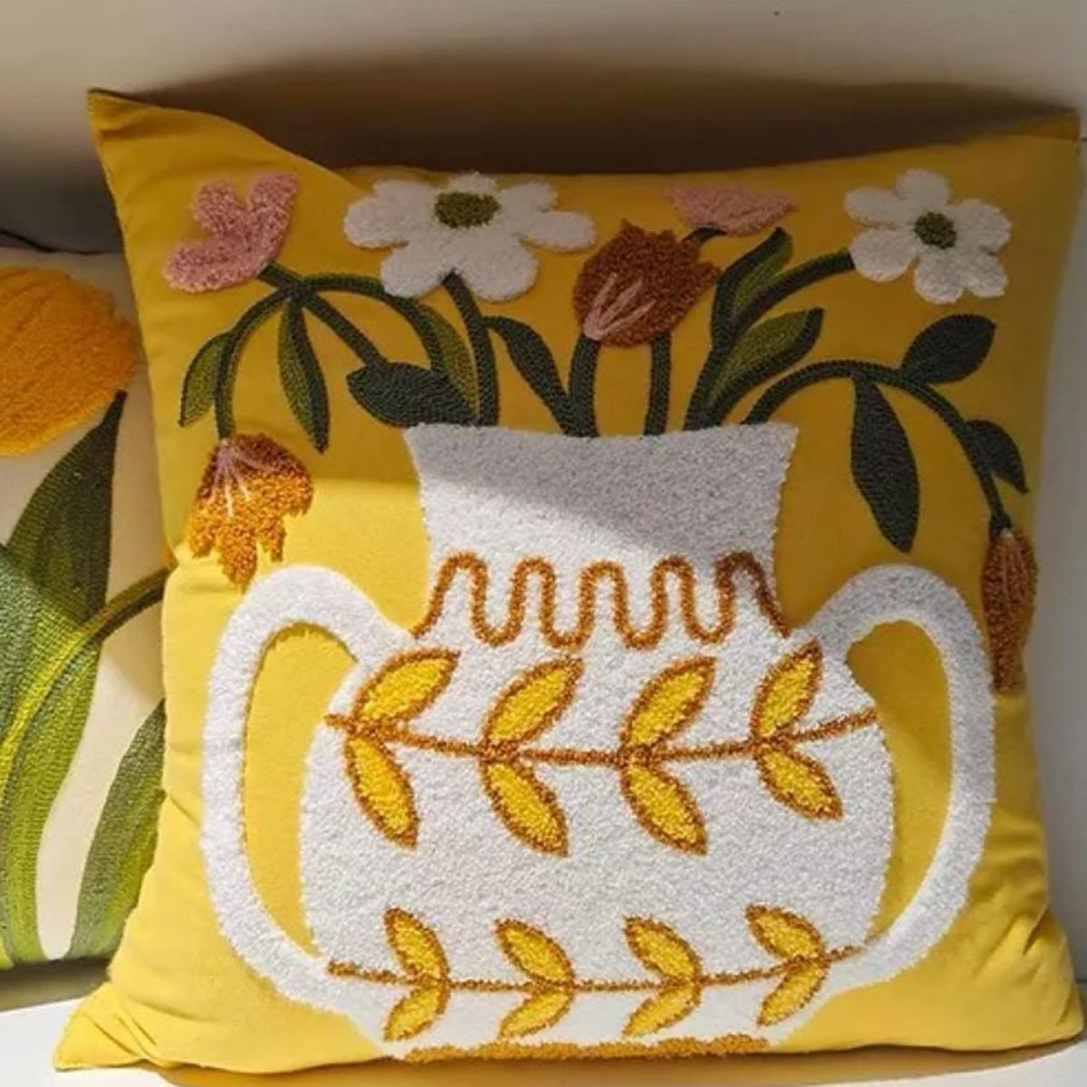 GENERICO - Pack de 3 fundas para cojín bodados