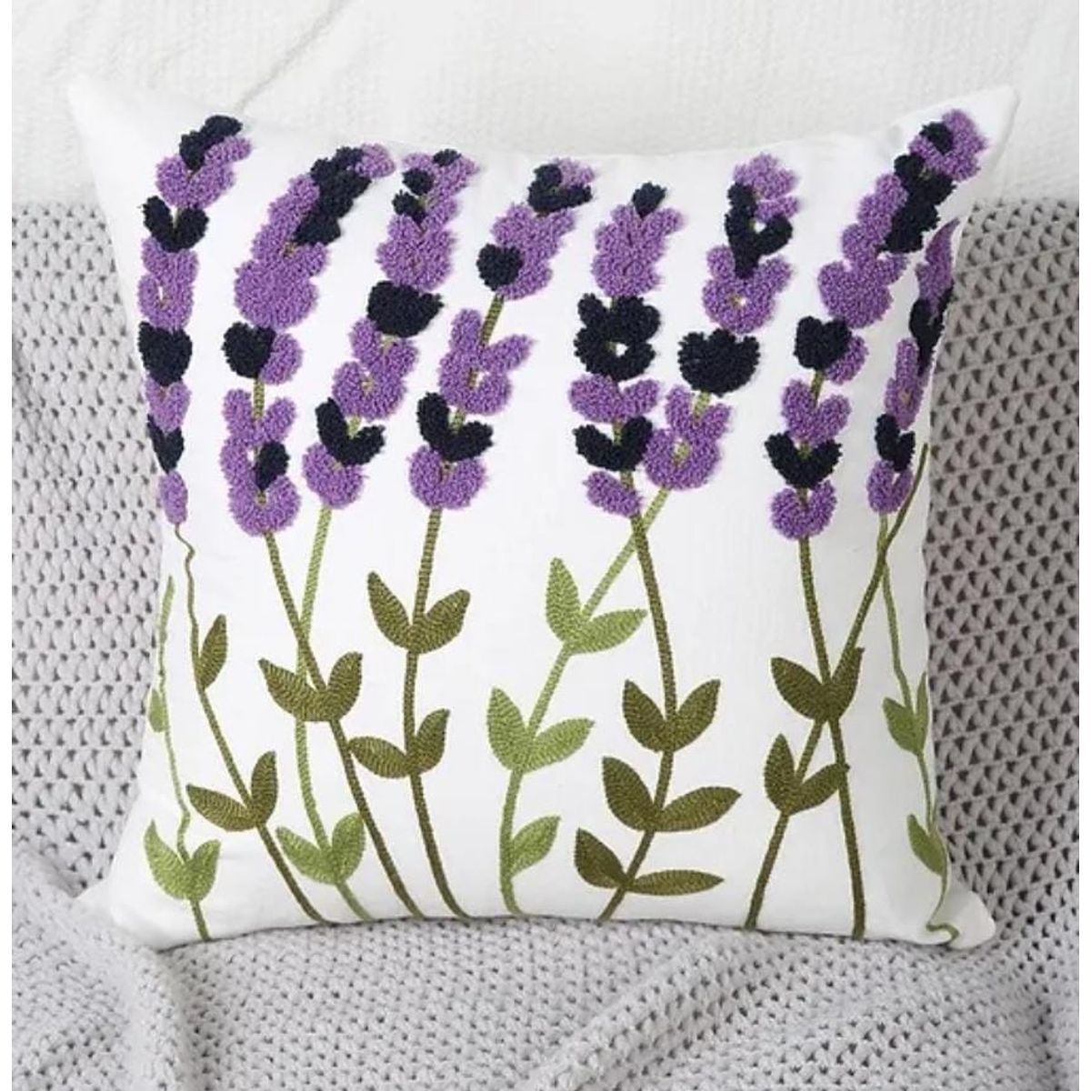 GENERICO - Pack de 2 fundas para cojín bordados