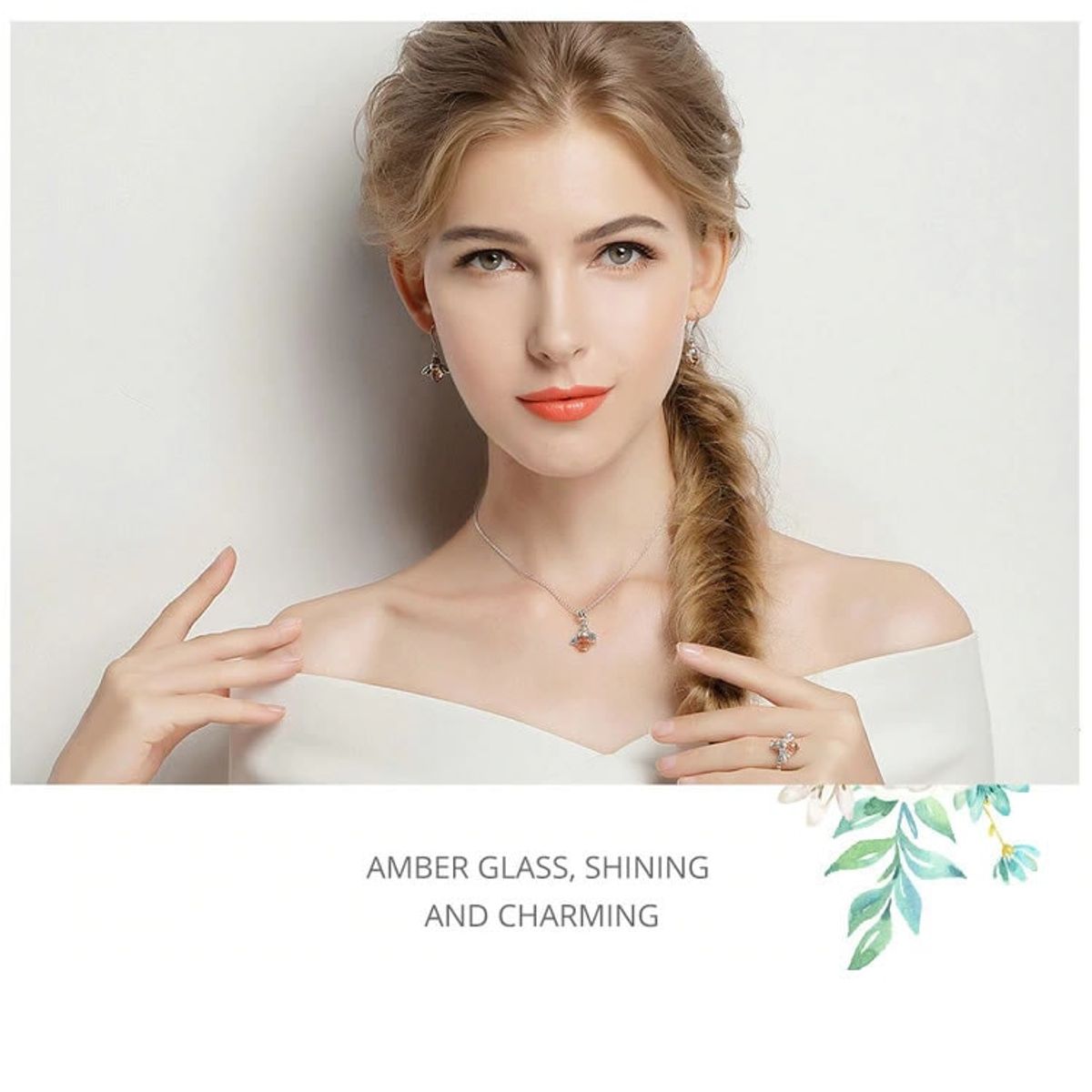 TODOJOYAS - Collar Plata 925 Abeja con Circon