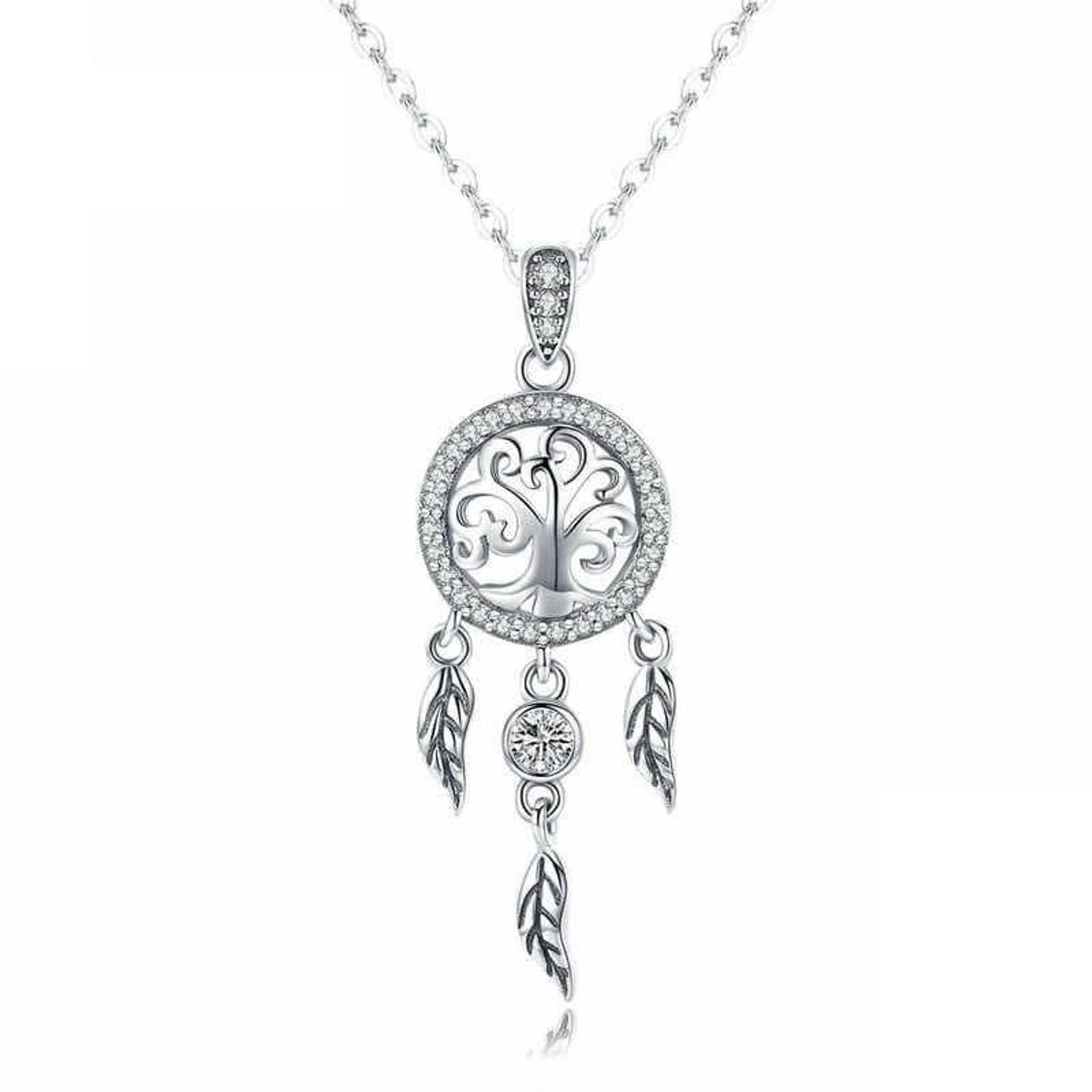 TODOJOYAS - Collar Plata 925 Arbol Atrapa Sueños