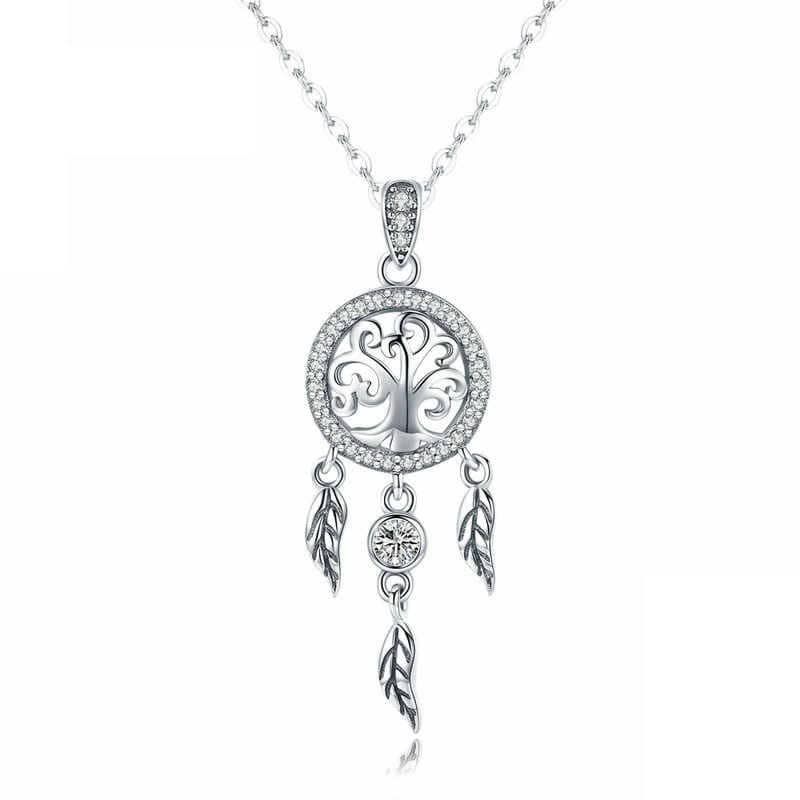 TODOJOYAS - Collar Plata 925 Arbol Atrapa Sueños