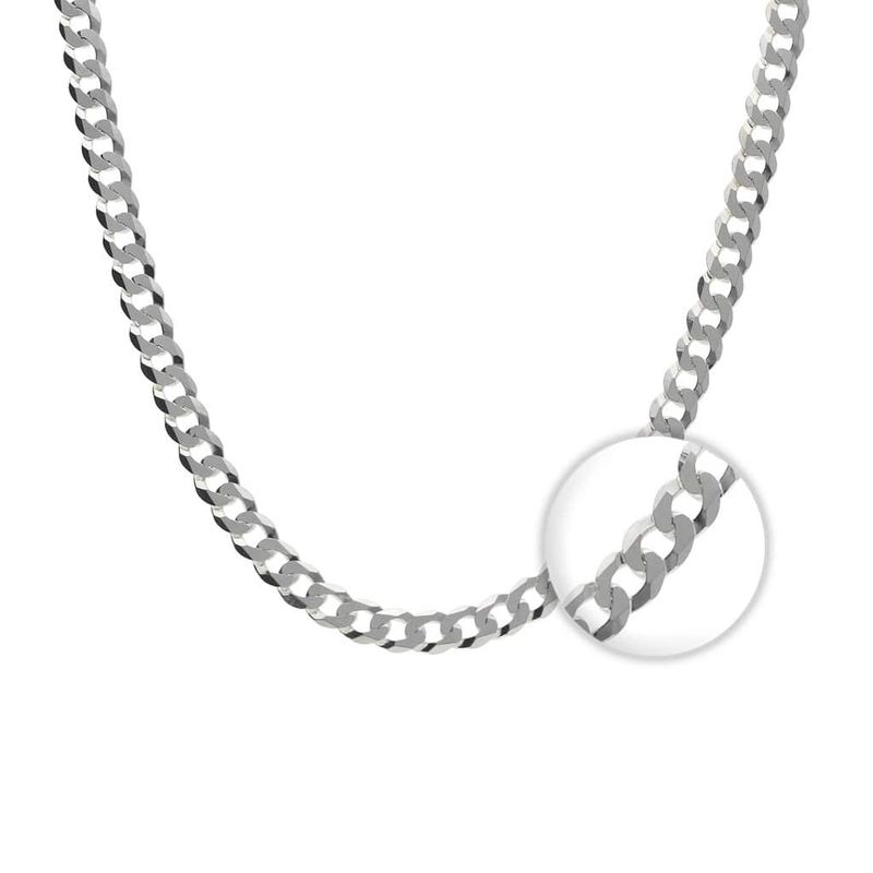 TODOJOYAS - Cadena Plata 925 5mm 60cm Modelo Grumet