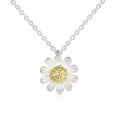 TODOJOYAS - Collar Plata 925 Flor de Camomila