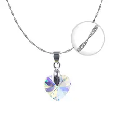 TODOJOYAS - Collar Plata 925 Cristal 14mm Aurora Boreal