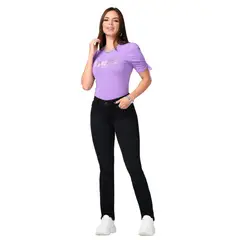 TRUCCOS JEANS - Jeans Mujer Negro Bota Recta Tiro Alto - T22036418