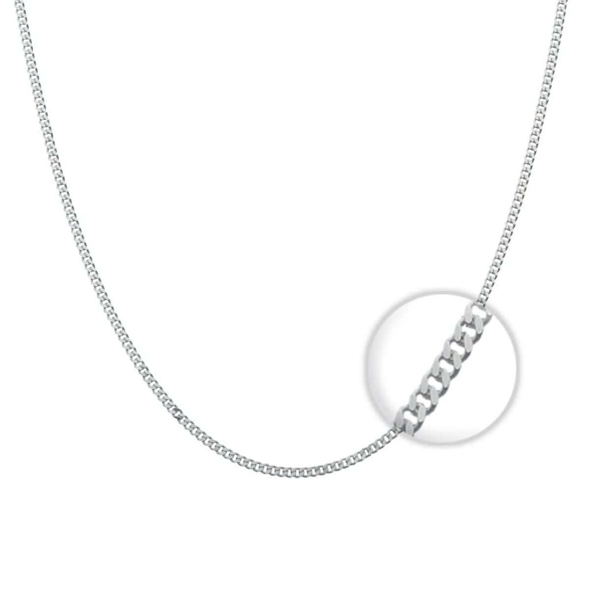 TODOJOYAS - Cadena Plata 925 1mm 50cm Modelo Grumet