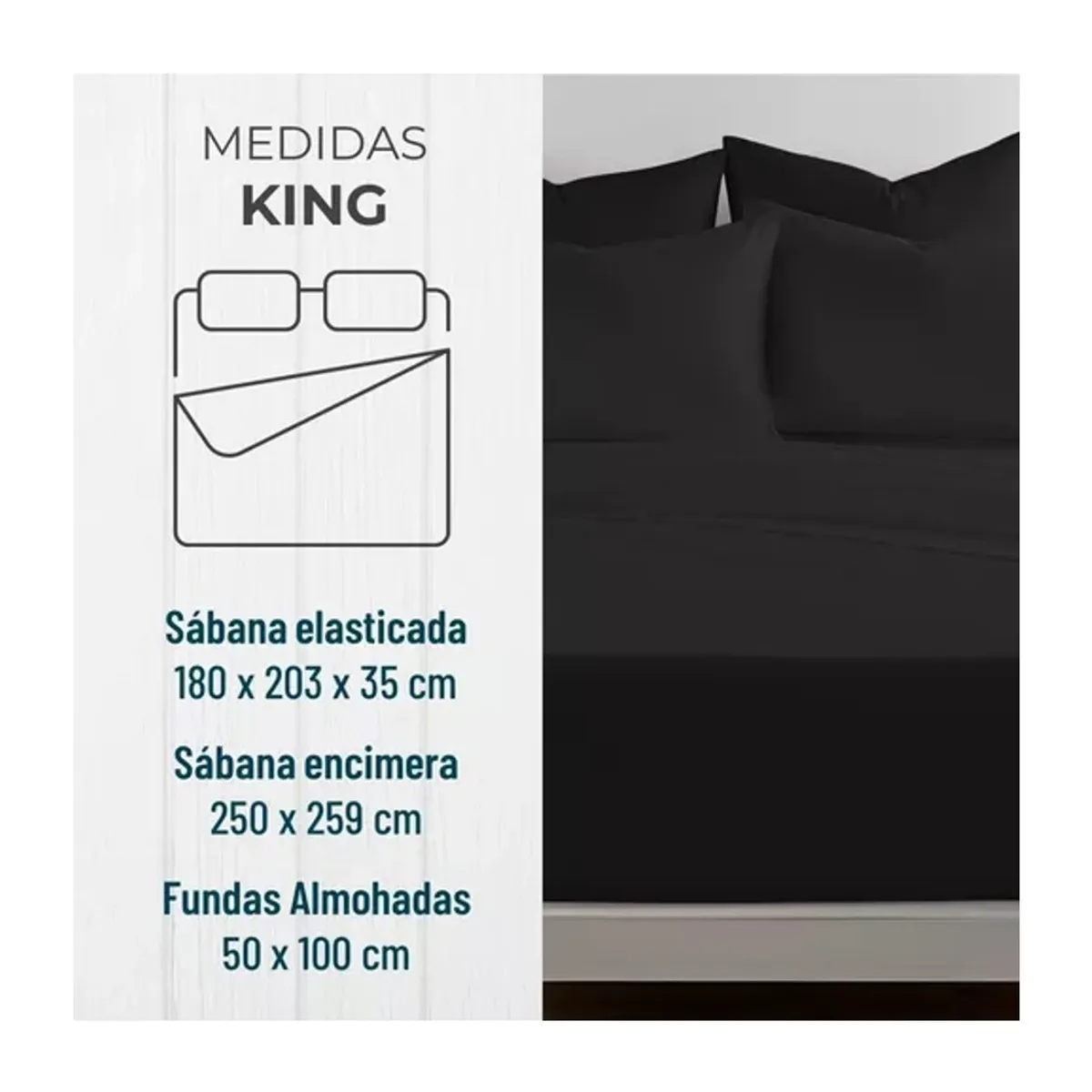 CASATUA - Sabana 1800 Hotel Ultra Suave Mas Funda Bordada