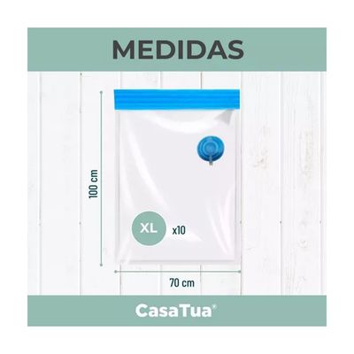 Imagen 2 del producto Pack Bolsas Al Vacio Compresion Ropa Varios Tamaños