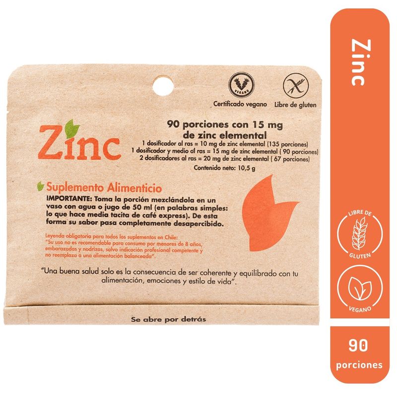 DULZURA NATURAL - ZINC DULZURA NATURAL 90 PORCIONES