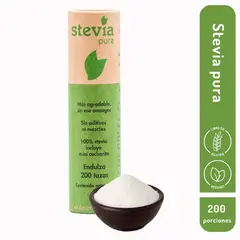 DULZURA NATURAL - STEVIA PURA EN POLVO 200 TAZAS ENDULZANTE