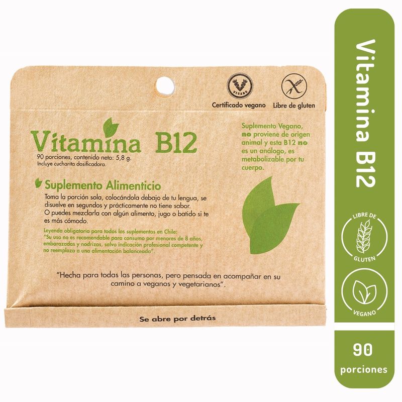 DULZURA NATURAL - VITAMINA B12 CIANOCOBALAMINA DULZURA NATURAL 90 PORCIONES