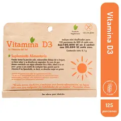 DULZURA NATURAL - VITAMINA D3 VEGETARIANA 125 PORCIONES