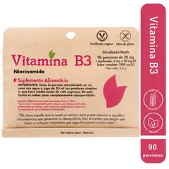 DULZURA NATURAL - VITAMINA B3 NIACINAMIDA 90 PORCIONES SIN EFECTO FLUSH