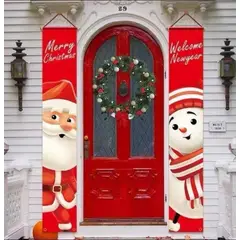 GENERICO - Set pendón navideño 2 unidades