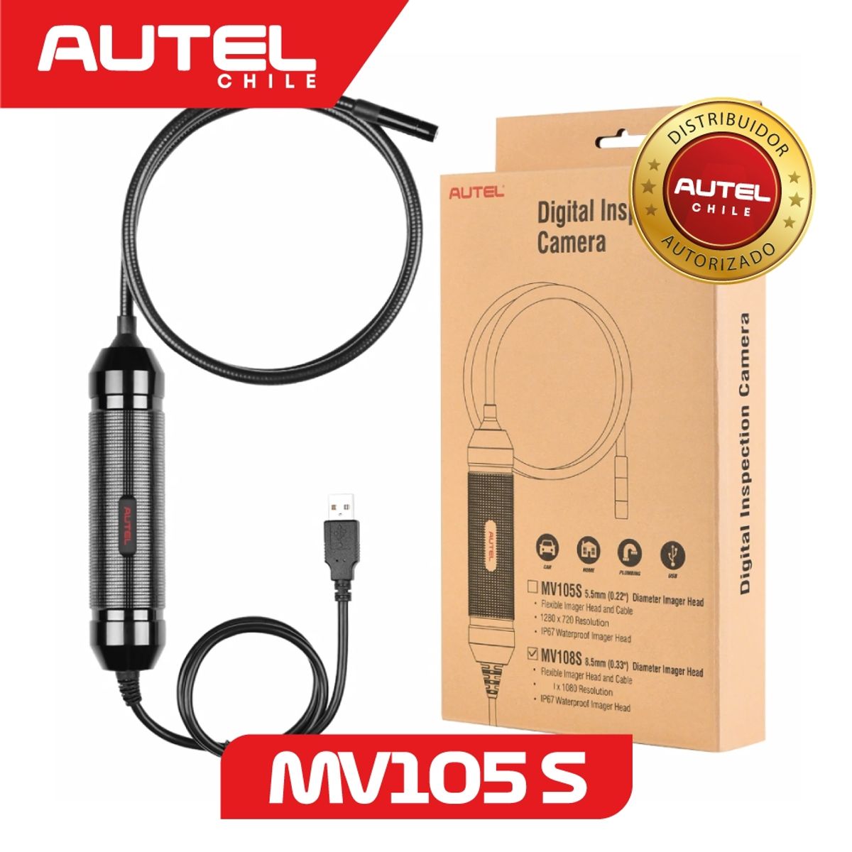AUTEL - Videoscopio Digital MaxiVideo MV105S