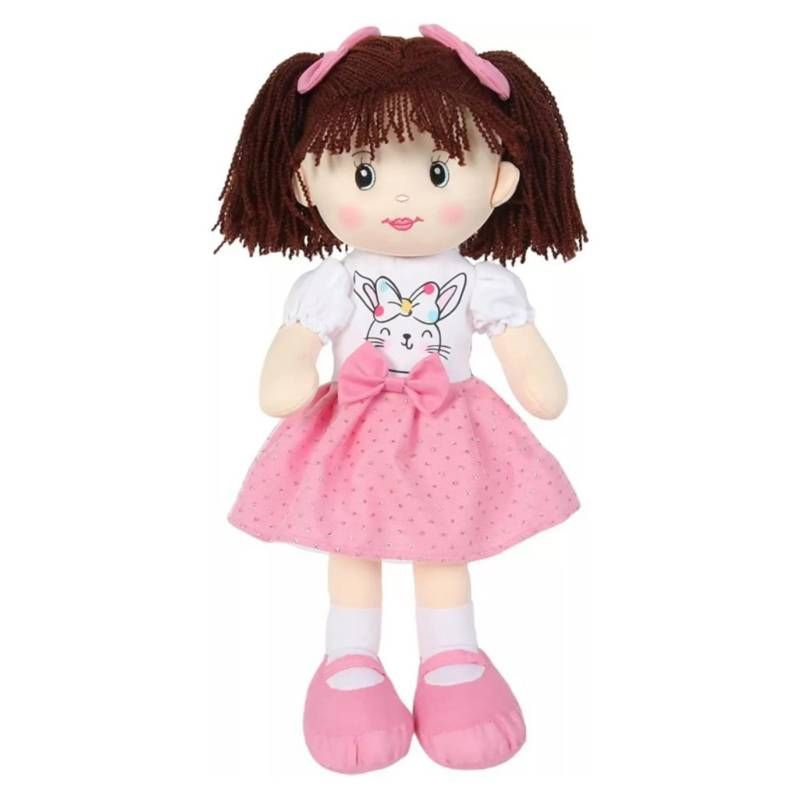GENERICO - Muñeca pepona de trapo musical 45cm
