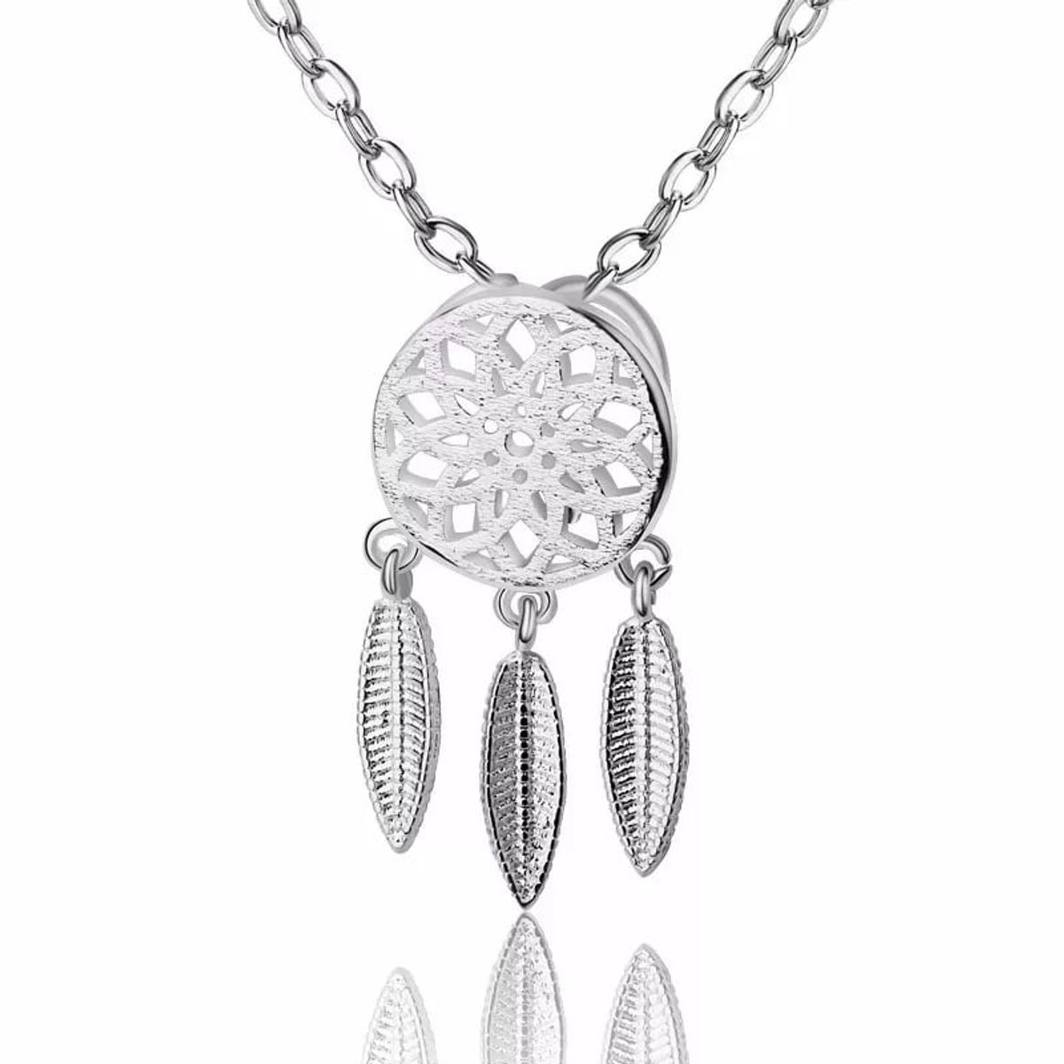 TODOJOYAS - Collar Colgante Atrapa Sueños Plateado