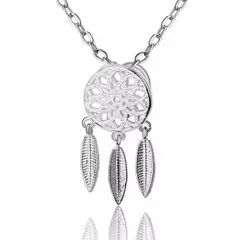 TODOJOYAS - Collar Colgante Atrapa Sueños Plateado