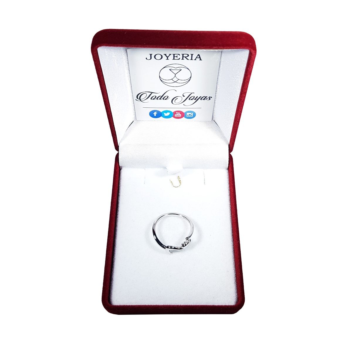 TODOJOYAS - Anillo Forma de Gato Plateado