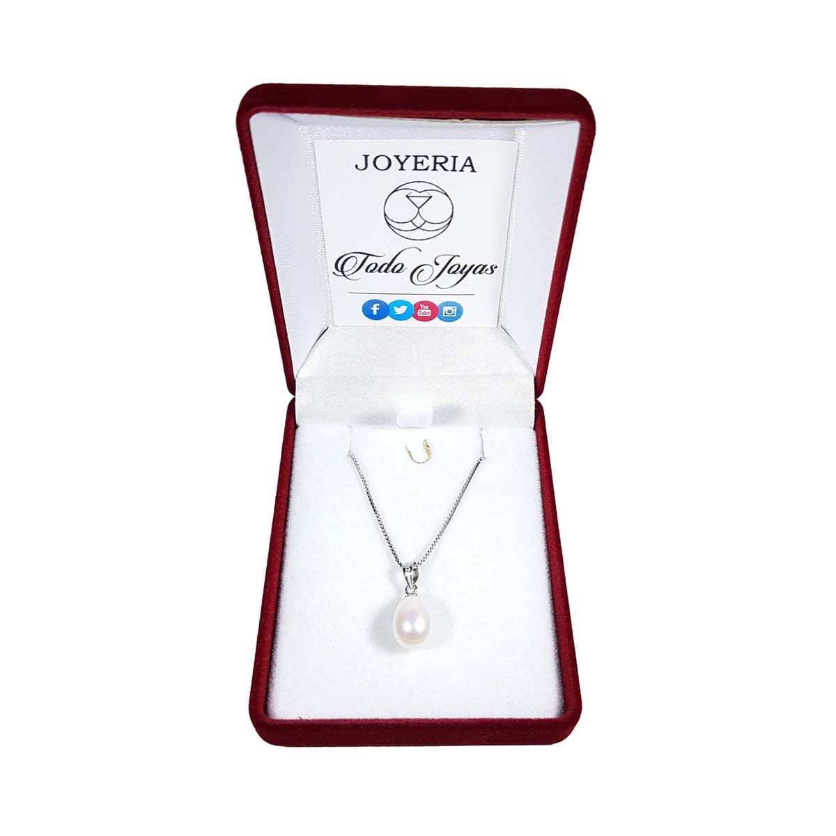 TODOJOYAS - Collar Plata 925 Perla Blanca
