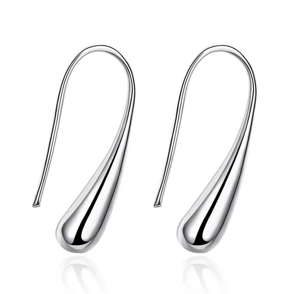 TODOJOYAS - Aros de Gotas Plateado