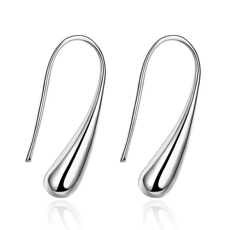 TODOJOYAS - Aros de Gotas Plateado