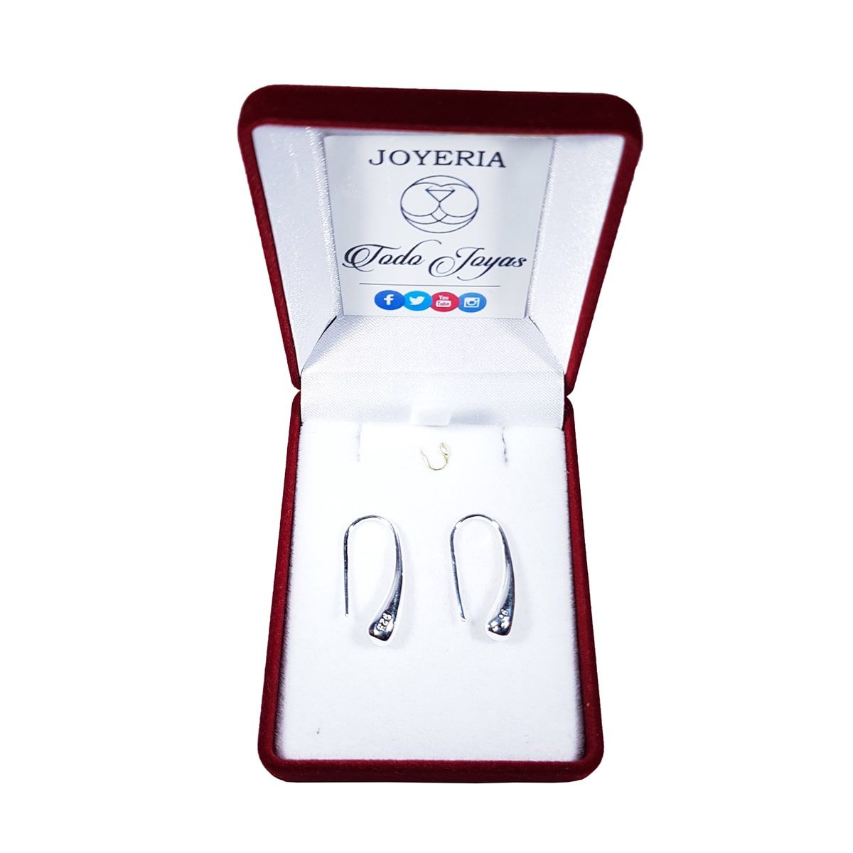 TODOJOYAS - Aros de Gotas Plateado