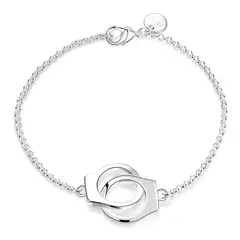 TODOJOYAS - Pulsera Esposas Plateada