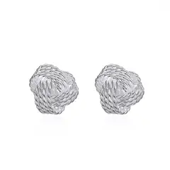 TODOJOYAS - Aros de Nudos Plateado