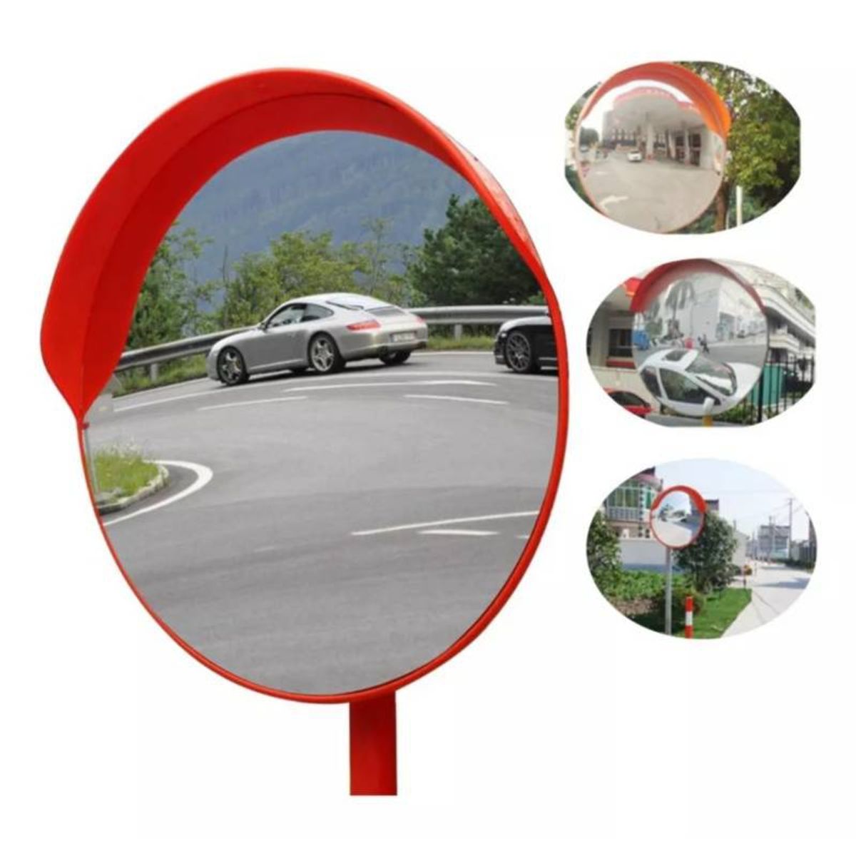 KUANGYE - Espejo Panorámico Convexo Interior / Exterior 80 Cm
