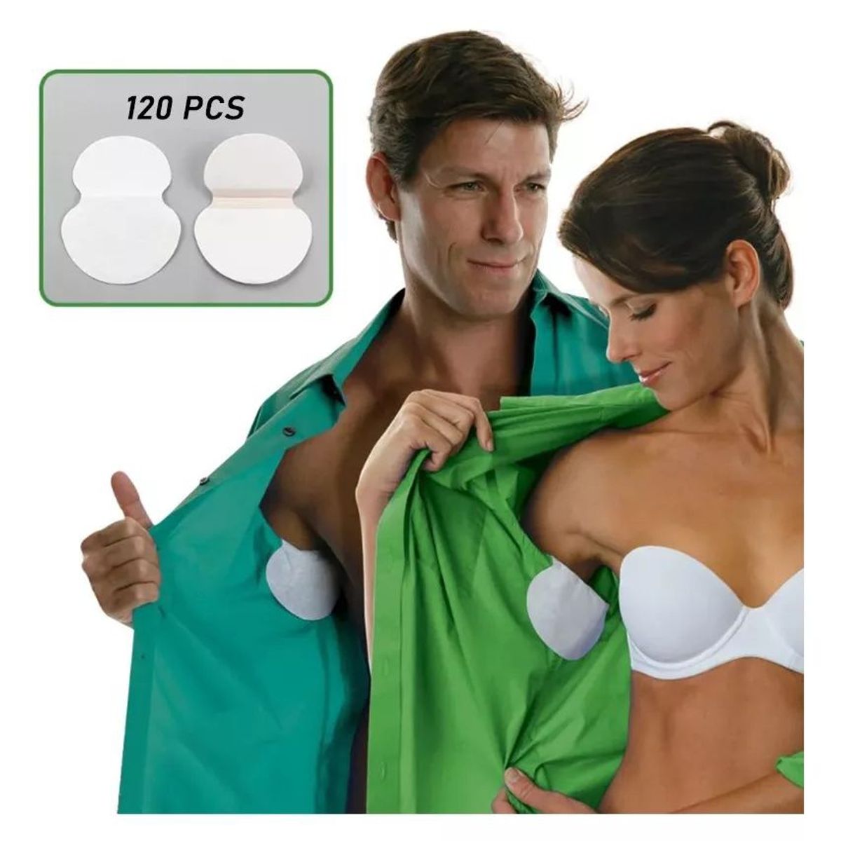 KUANGYE - 120 Parches Protectores Piel Antitranspirantes Axilas Polera.