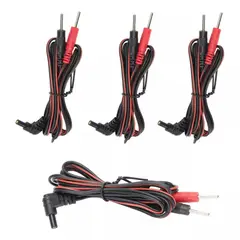 KUANGYE - 2 Pares Cables De Electrodos Tens (4 Cables)
