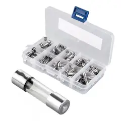 KUANGYE - Pack 100 Unid Fusible Vidrio Tipo F Bgxp 5x20mm [ Max ]