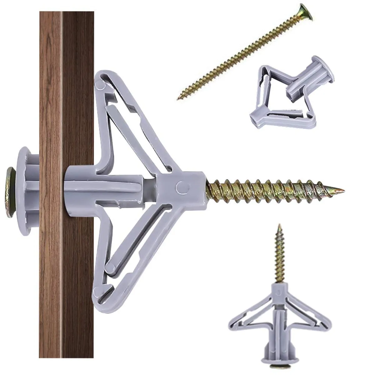 KUANGYE - Tarugos Anclaje Tabique De Yeso + Tornillo 50 Mm Kit 25 Und