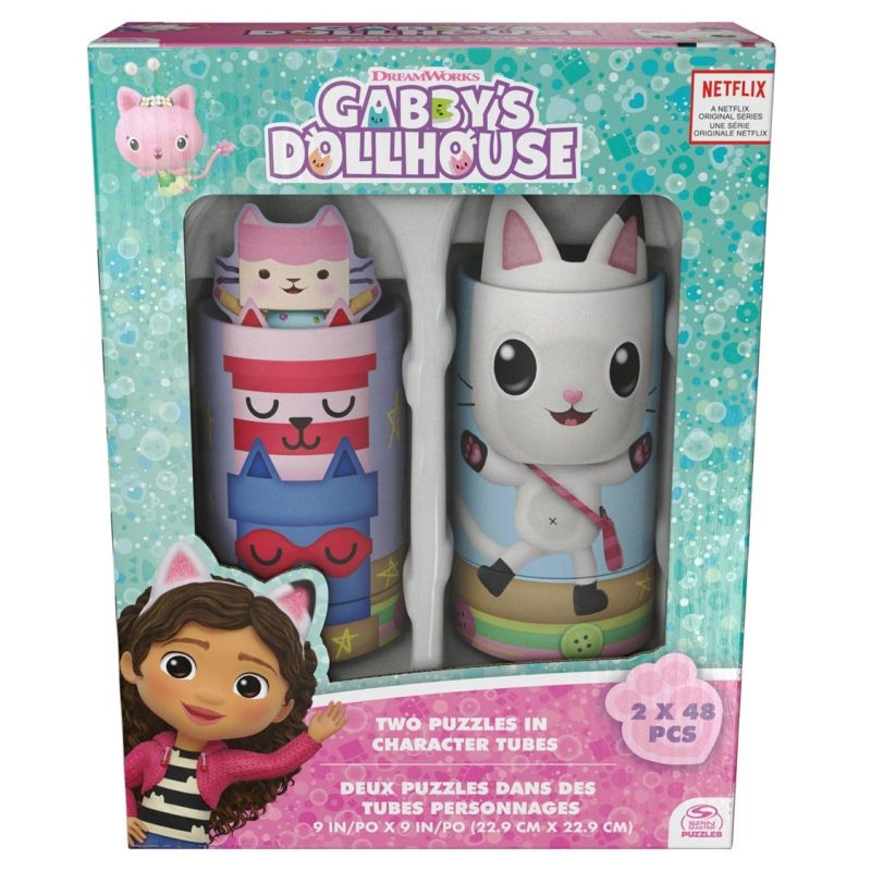 GENERICO - IMEX 6065772 GABBYS DOLLHOUSE 2 PUZZLES 48 PIEZAS EN
