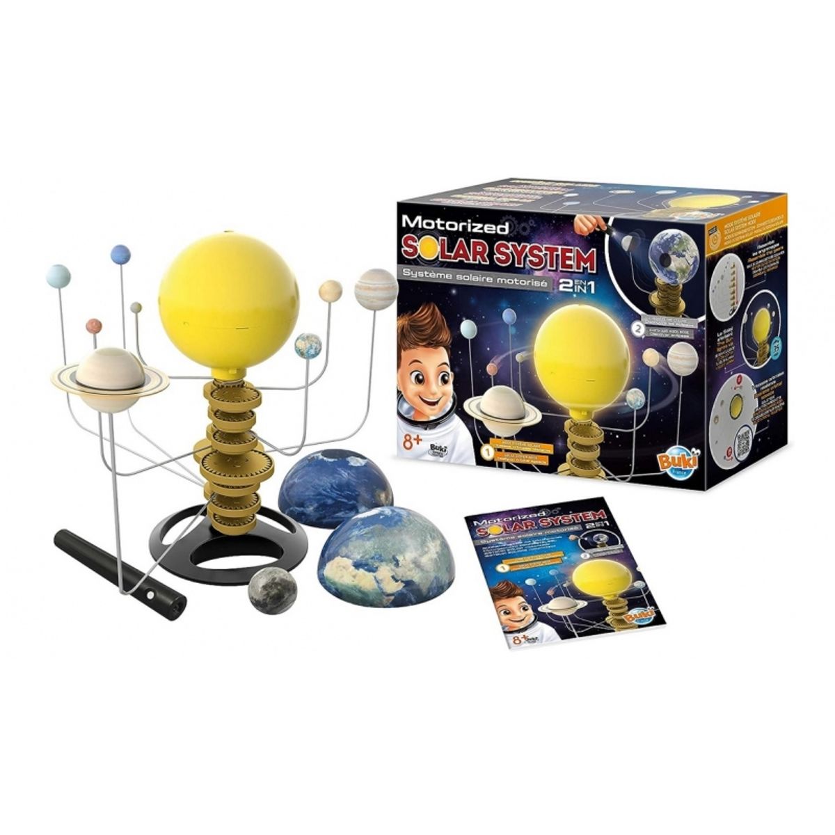 GENERICO - BUKI 7255 SISTEMA SOLAR MOTORIZADO 2 EN 1