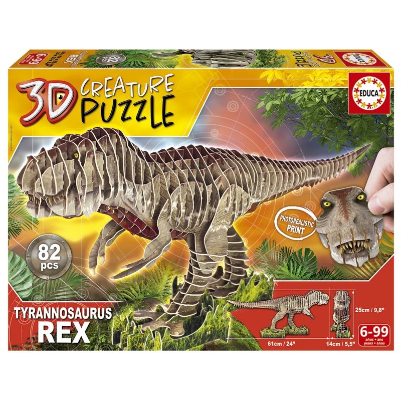 EDUCA - EDUCA 19182 T REX 3D CREATURE PUZZLE