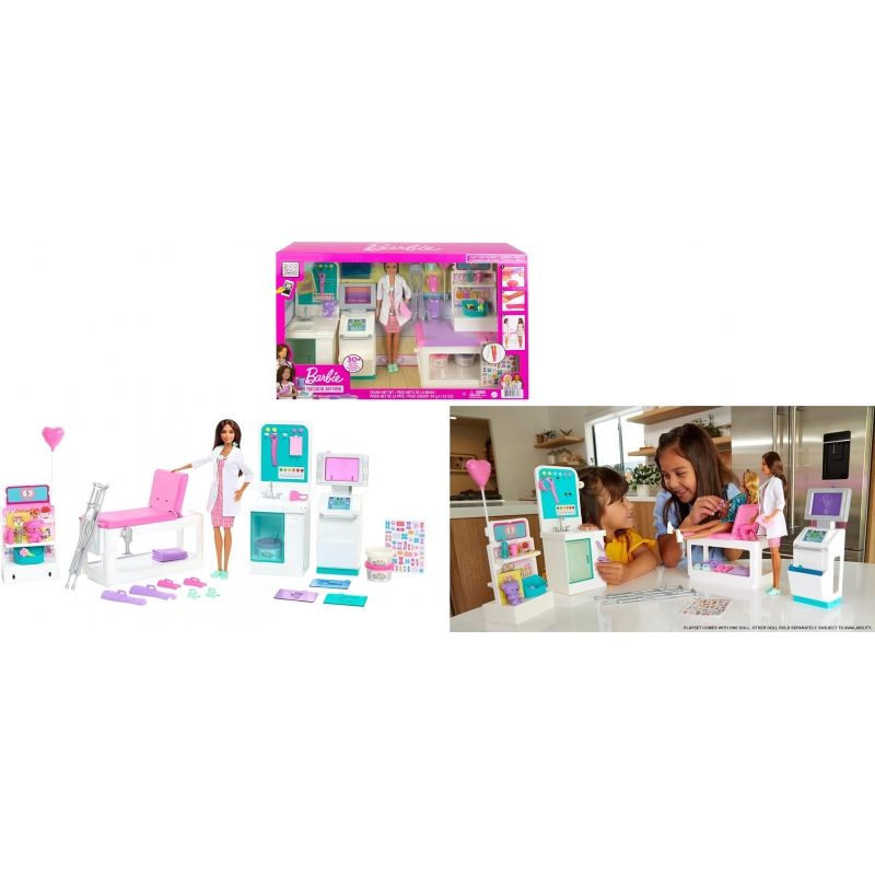 MATTEL - MATTEL GTN61 BARBIE DOCTORA CON CLINICA MEDICA