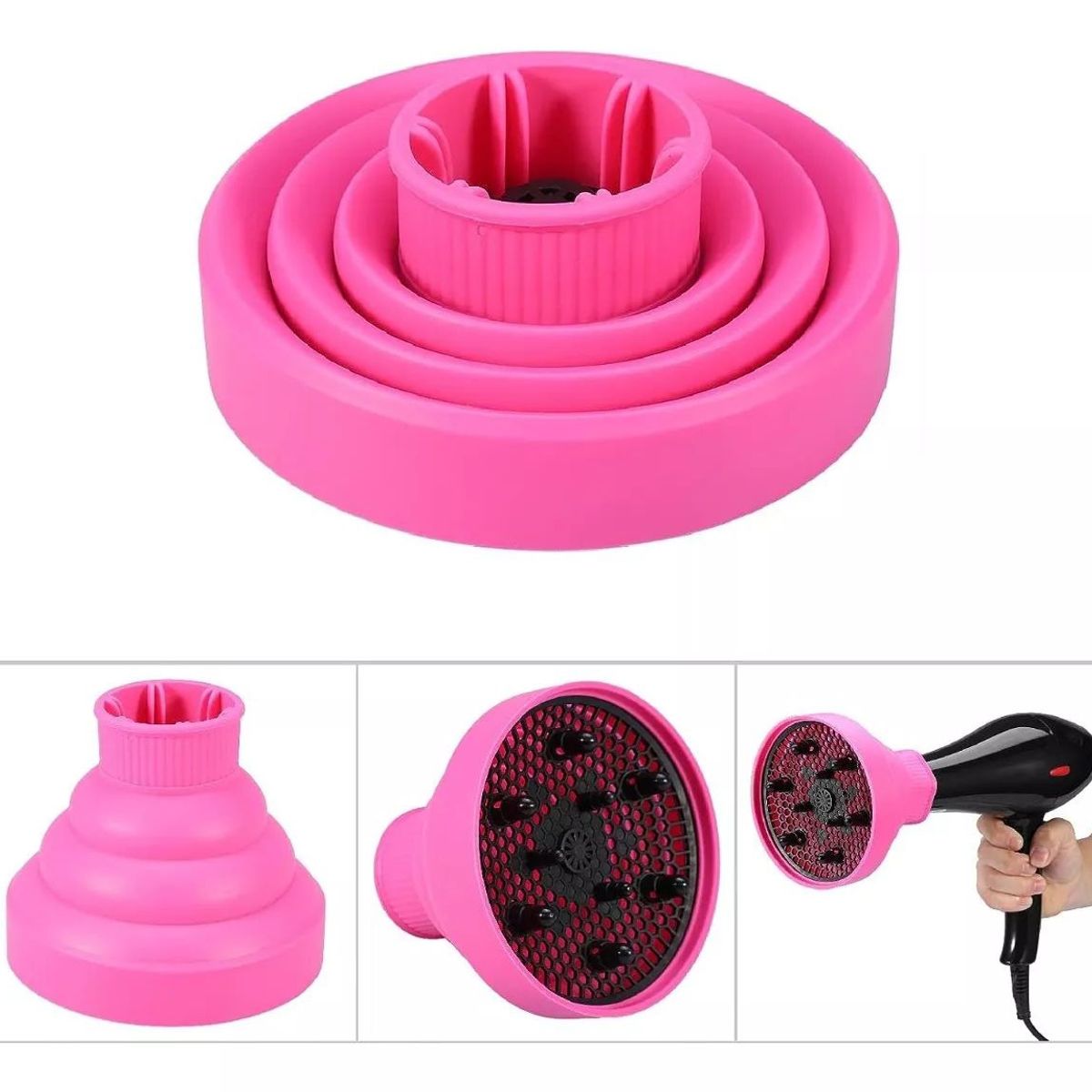 KUANGYE - Difusor Cabello De Silicona Plegable