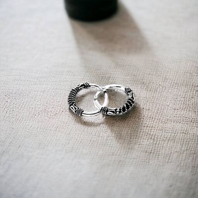 Imagen 2 del producto Aros de Plata Argolla Bali