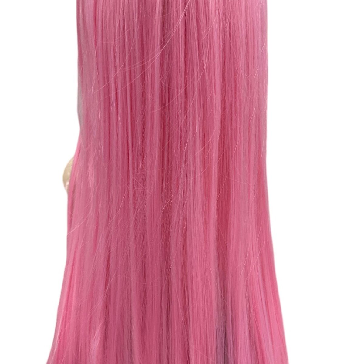 GENERICO - Peluca rosa pastel de kanekalon 60cm.