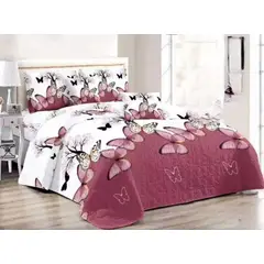 ANGELES DEL HOGAR - Cobertor de verano Quilt 2 plazas